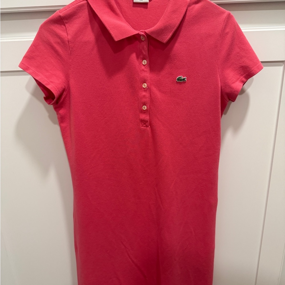 Lacoste Women's Coral Polo Dress